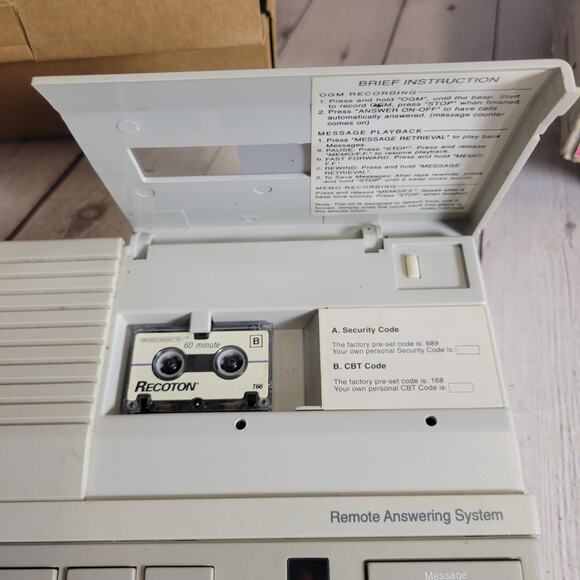 BellSouth Answering System Machine Beeperless Remote Access Model 1128N TESTED - Picture 6 of 9